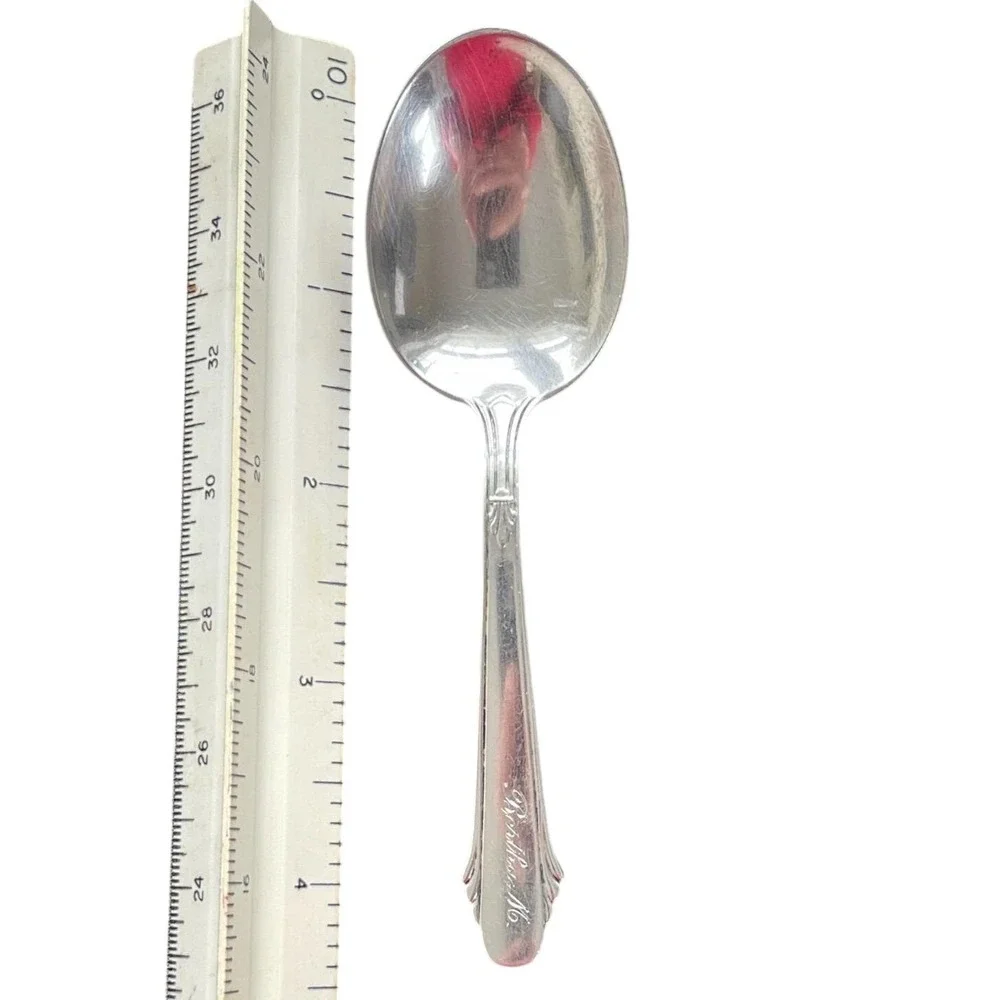 Gorham Hunt‎ Club Sterling Silver Tablespoon Bertha M. Engraved Pat 1910 6.75 in